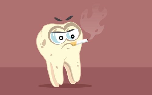 teeth-showing-smoking-after-tooth-extraction